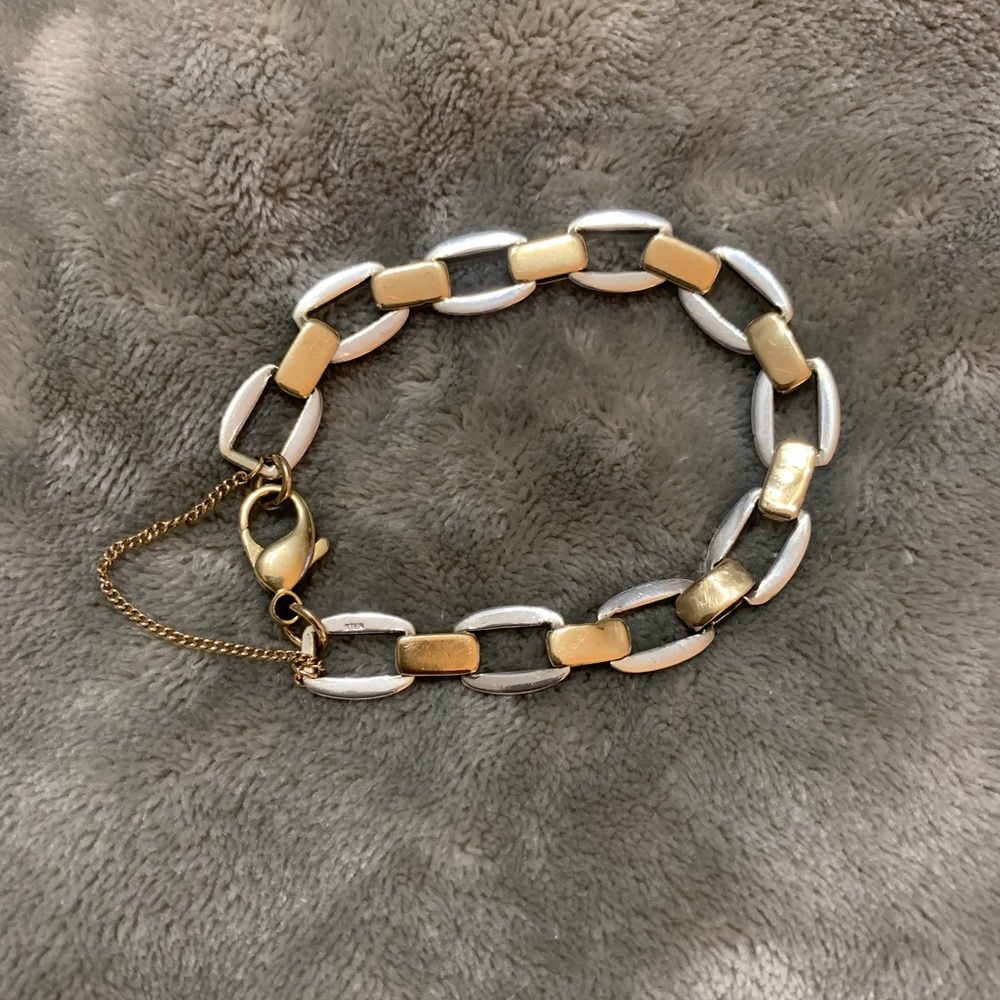 Beautiful & Classy Retired James Avery 14kt Gold & Sterling Silver Bracelet